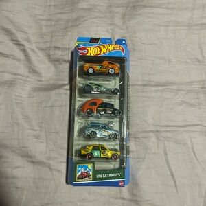 Mattel Hot Wheels Getaways Die-Cast Cars - Orange, Silver, Blue, Yellow